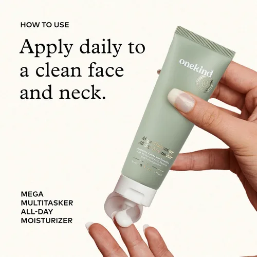 Miniatura 9 de Onekind Mega Multitasker Crema hidratante para todo el día, crema facial hidratante con ácido hialurónico y glicerina, hidratante antienvejecimiento