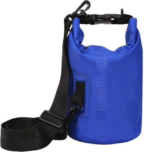 Miniatura 25 de 2L/3L/5L/10L/15L/20L/30L 500D Lona resistente PVC impermeable bolsa seca saco para kayak/canoa/pesca/rafting/natación/campamento/snowboard Rosado