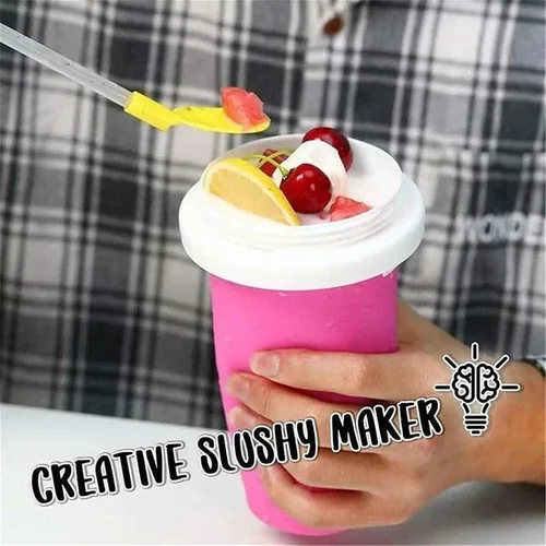 Miniatura 6 de Taza para Hacer Slushies, Taza Mágica de Batidos Congelados Rápidos, Taza de Enfriamiento de Doble Capa con Exprimidor, Máquina para Hacer Slushies