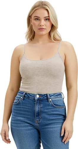 Miniatura 278 de Emmalise Camisola larga casual básica para mujer, con tirantes ajustables, top en capas