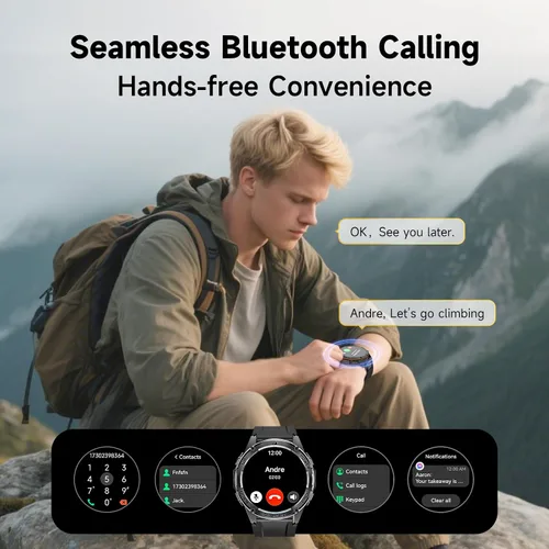 Miniatura 7 de Relojes inteligentes militares con GPS para hombre, grado militar, posicionamiento de 6 satélites, batería de 30 días de 800 mAh, resistente al agua