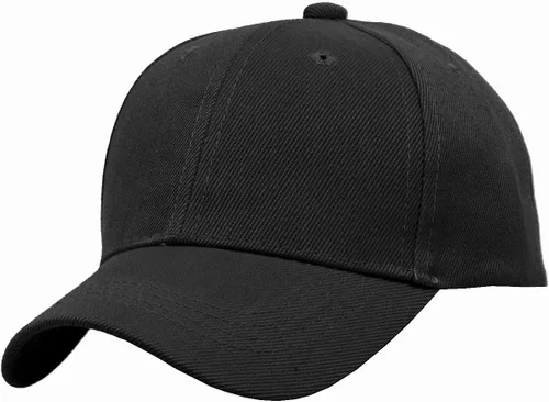 TOP HEADWEAR Sombrero de béisbol ajustable con cierre de velcro para niños en blanco