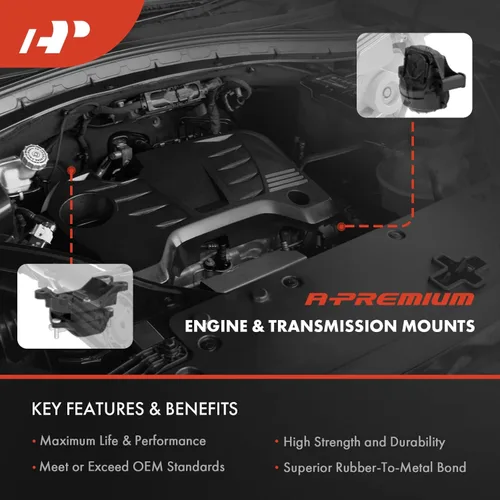 Miniatura 3 de A-Premium Kit de montaje del motor y montaje de la transmisión compatible con Mazda 2 2011 2012 2013 2014 1.5L, transmisión automática, juego de 2