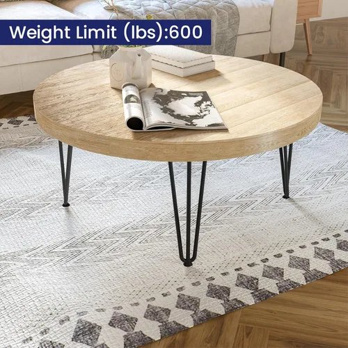 Miniatura 3 de SMARTSTANDARD Patas de mesa de horquilla de 6 pulgadas, 1/2 pulgadas de diámetro, 3 varillas de metal, proyectos de bricolaje para mesitas de noche