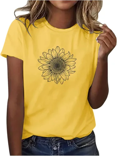Miniatura 107 de Camiseta con estampado de animales para mujer, camiseta de libélula divertida, linda camiseta de manga corta, blusa de primavera 2023, camisas
