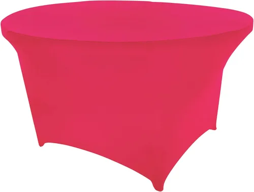 Miniatura 111 de Mantel de cóctel de elastano redondo de 24 pulgadas x 30 pulgadas de alto, color negro