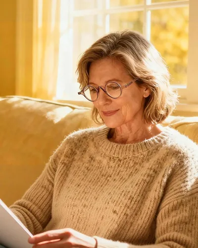 Miniatura 4 de JM Paquete de 5 lentes de lectura redondos para mujeres y hombres, vintage, con bloqueo de luz azul, pequeños lectores de computadora con bisagras