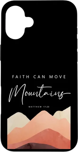 Miniatura 23 de iPhone 12/12 Pro Faith Can Move Mountains - Funda cristiana inspiradora Mateo 17 20