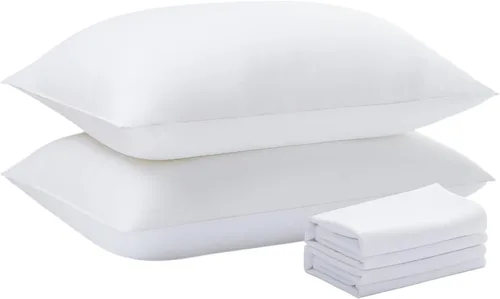 Acanva Almohadas de cama refrescantes para dormir, relleno de microfibra de alta calidad, suave apoyo para personas que duermen de lado, espalda y