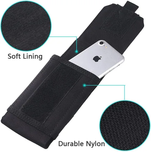 Miniatura 4 de Funda táctica Molle para teléfono, bolsa resistente con parche de bandera para iPhone 17 Pro Max/17 Pro/17/16 Pro Max/16 Plus/15 Pro Max/14 Pro