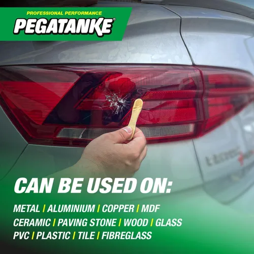 Miniatura 5 de PEGATANKE - Resina epoxi transparente de 2 partes Adhesivo profesional de soldadura en frío Pegamento de metal de alta resistencia para tanques