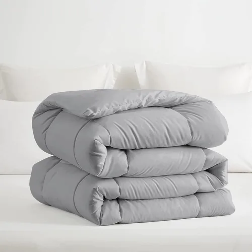 Miniatura 13 de PURE ECO Edredón de plumón alternativo de 1 pieza tamaño individual/individual XL, súper suave para todas las estaciones, 400 GSM, ligero, 4 lazos