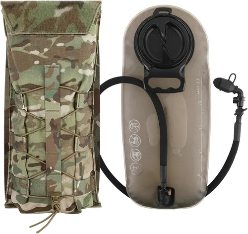 Miniatura 14 de PETAC GEAR 1.5L / 3L Mochila de hidratación táctica, bolsa de transporte Molle para mochila de día de 50 oz / 100 oz, mochila de agua con bolsa