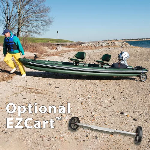 Miniatura 6 de Sea Eagle FSK16 FishSkiff - Barco de pesca inflable de 16 pies, alta presión, con costuras en gotas, para 1-3 personas, sin marco, con quilla