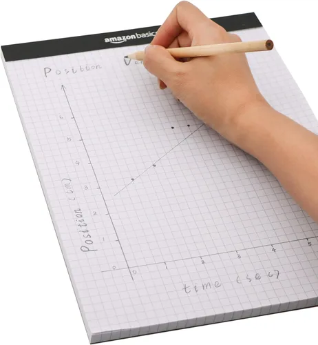 Miniatura 8 de Amazon Basics Bloc de papel cuadriculado de cuatro rayas, paquete de 2, 8.5 x 11.75 pulgadas, 100 hojas/bloc, color blanco
