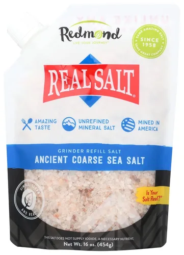 Miniatura 7 de Redmond Real Sea Salt - Natural sin refinar Kosher, sin gluten, bolsa de 16 onzas (paquete de 2)