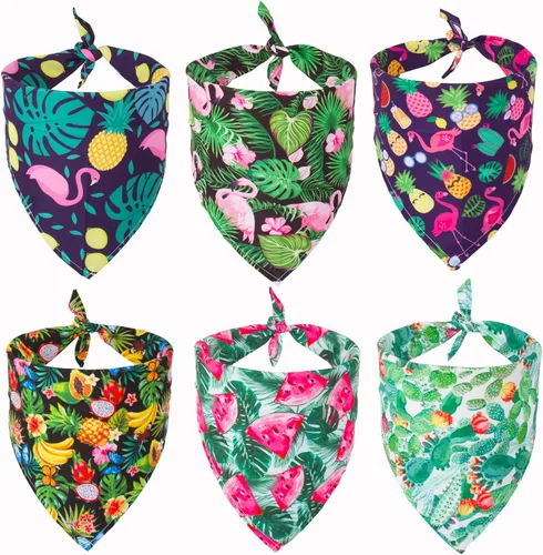 Miniatura 12 de ADOGGYGO Paquete de 4 Pañuelos de Navidad para Perros, Bufanda Triangular de Mascota, Baberos Triangulares, Conjunto de Pañuelos, Accesorios