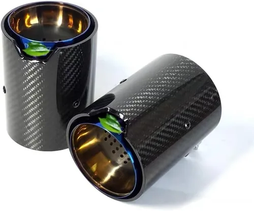 Miniatura 4 de Tubo de escape de fibra de carbono azul quemado apto para M2 M3 M4 F87 F80 F82 F83 puntas 4 piezas