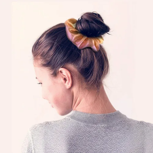 Miniatura 2 de WILLBOND 20 bandas elásticas de lentejuelas brillantes y metálicas para el cabello, cuerdas brillantes, elásticas de sirena, colores brillantes