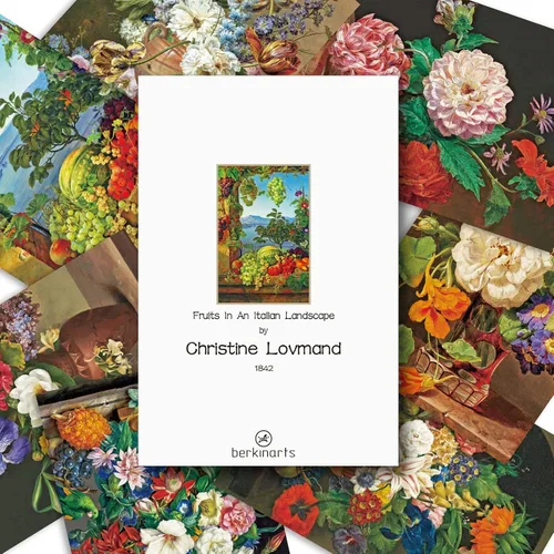 Miniatura 4 de Berkin Arts Paquete de 12 tarjetas de felicitación de arte clásico para todas las ocasiones con 12 sobres, flores de 4 x 6 pulgadas, varios diseños