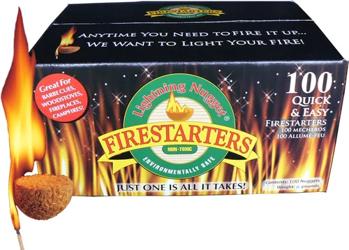 Miniatura 2 de Lightning Nuggets Firestarter para combustible de carbón