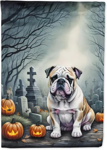 Miniatura 70 de Caroline's Treasures DAC2011GF - Bandera decorativa para jardín de Halloween con diseño de beagle para jardín, jardín, jardín, jardín, multicolor