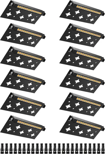 Miniatura 9 de Luces de Pared de Contención LED de 5W de 7 pulgadas, Iluminación de Paisaje Duro de Bajo Voltaje, Luces de Adoquín de Paisaje 12V 24V, Luces