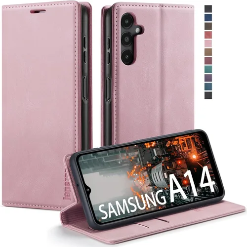 Miniatura 14 de Funda para Samsung Galaxy A13 5G, Samsung Galaxy A13 5G con tarjetero [bloqueo RFID] atril magnético, funda de cuero con tapa para Samsung Galaxy