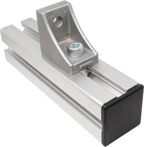 Miniatura 5 de uxcell Tapa de extrusión de aluminio cuadrada de plástico estándar Negro 1.772x1.772 in 20pcs