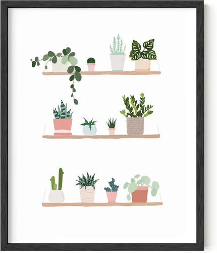 Miniatura 17 de HAUS AND HUES Arte botánico para pared, impresiones suculentas, póster moderno de plantas con diseño de invernadero para decoración del hogar