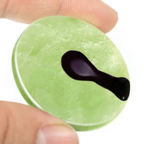 Miniatura 4 de Paleta de pegamento de piedra de jade para extensión de pestañas, soporte para injerto de pestañas redondas, soporte para injerto, paleta