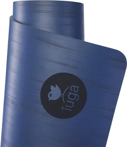 Miniatura 3 de IUGA Esterilla de yoga profesional antideslizante para pilates antidesgarros, respetuosa con el medio ambiente, esterilla de yoga caliente con Azul
