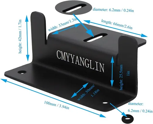 Miniatura 3 de Soportes de montaje en Z para panel solar, con tuercas y pernos, adecuados para paneles solares de 50 W a 150 W en RV, barcos, autocaravanas