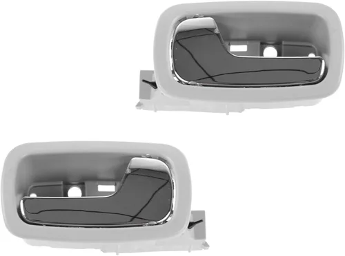 Miniatura 30 de TRQ Juego de 2 manijas de puerta interior trasera cromada y cachemira para Chevy GMC