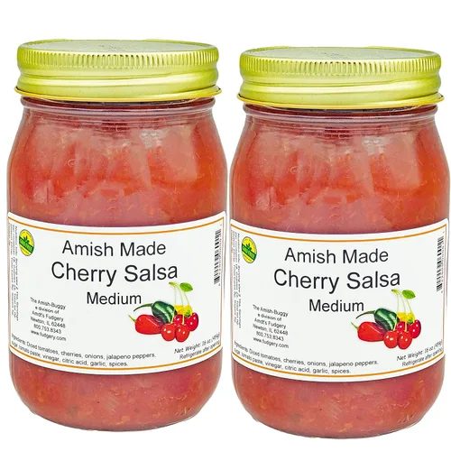 Miniatura 6 de Arndts Fudgery Amish Made Salsa Tarros de 2-16 onzas (manzana mediana)