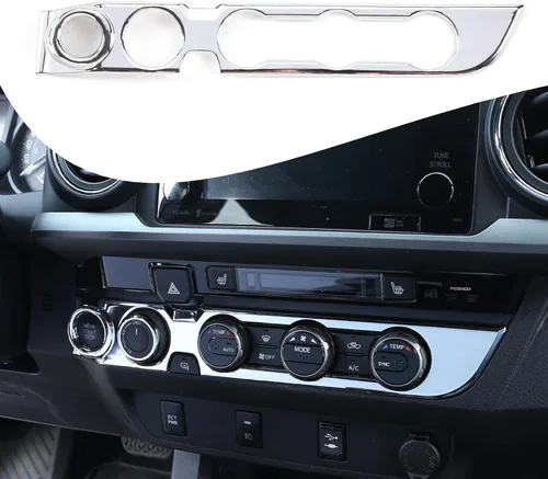 Miniatura 17 de Lcojicep Cubierta de panel de botón de aire acondicionado, accesorios de automóvil compatibles con Tacoma 2016-2020