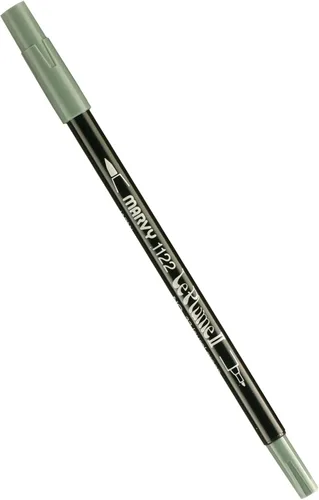 Miniatura 72 de Uchida 1122-C-3 Marvy Extra Fine Tip Le Plume II Rotulador de doble punta, azul