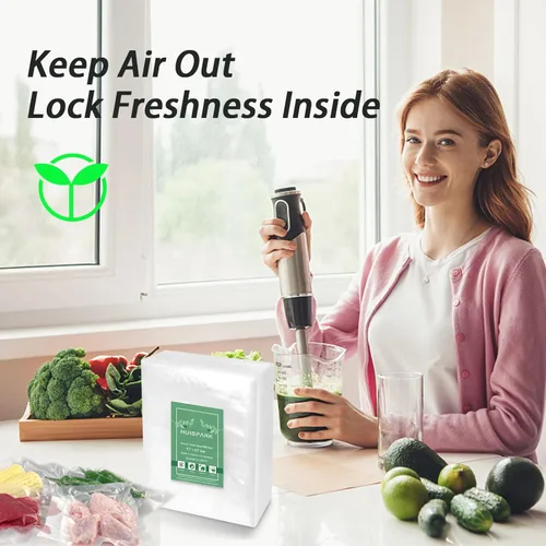 Miniatura 2 de Bolsas selladoras al vacío, bolsa selladora al vacío de alimentos, 100 piezas de 4.7" x 6.7" bolsas a prueba de olores, resistentes, prevención