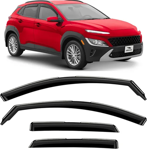 Miniatura 8 de Voron Glass Protectores de lluvia extra duraderos en canal para Volkswagen Atlas 2018-2026, deflectores de ventana, viseras de ventana