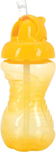 Miniatura 7 de Nuby Vaso Flip-It sin derrames, 10 onzas, paquete individual de 1 taza, los colores pueden variar