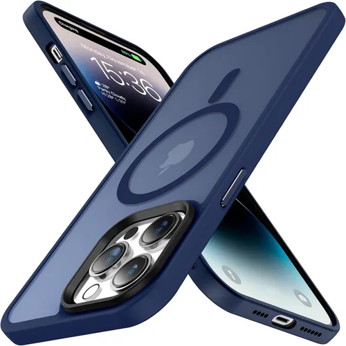 Miniatura 12 de Meifigno Magic Mag Series - Funda para iPhone 13 Pro, protección de grado militar y compatible con MagSafe, parte trasera mate translúcida