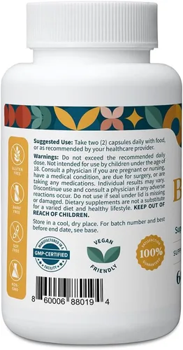 Miniatura 4 de Pattern Wellness Suplemento de berberina con canela de Ceilán orgánica - Soporte antioxidante y metabólico - Bienestar de todo el cuerpo - Sin OMG