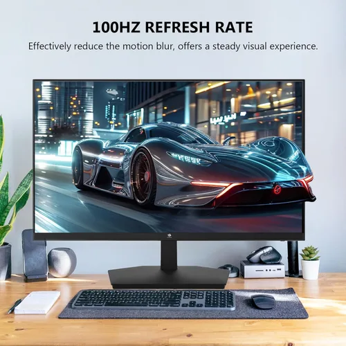 Miniatura 2 de Monitor de 24 pulgadas, monitor de computadora Z-Edge, Full HD 1920 x 1080p IPS 100Hz Monitor de PC con HDMI, VGA, sin marco, pantalla antirreflejos