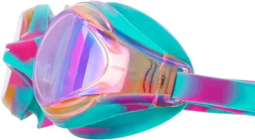 Miniatura 3 de Speedo Gafas de natación para niños Junior Hyper Flyer de 6 a 14 años Color rosa Glo/Verde Espejo
