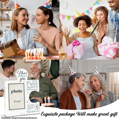 Miniatura 7 de Regalos de Apreciación para Médicos para Mujeres y Hombres, Regalos de Jubilación y Despedida para Médicos y Colegas, Marco de Foto de Rompecabezas