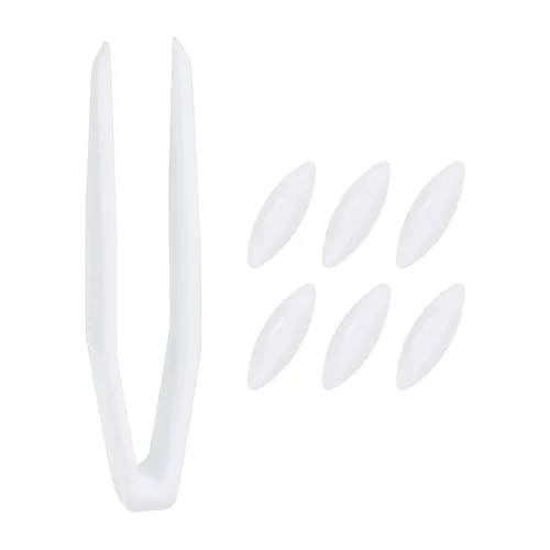 Miniatura 16 de PATIKIL Barra agitadora magnética, 0.236 x 0.118 in, 6 unidades de PTFE magnético, barra mezcladora magnética para vaso de precipitados de fondo