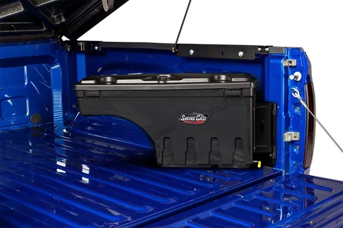 Miniatura 2 de UnderCover SwingCase SC400P Caja de almacenamiento para caja de camioneta Compatible con Toyota Tundra 2007 - 2021 lado del pasajero, color negro