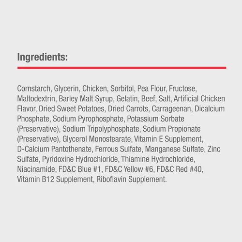Miniatura 7 de DreamBone DreamSticks - Palitos masticables para perros sin cuero crudo hechos con carne de res y verduras reales, 15 palitos