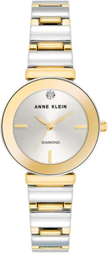 Miniatura 6 de Anne Klein Reloj de pulsera con esfera de diamante genuino para mujer