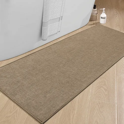 Miniatura 18 de chakme Alfombras de Baño 24x17, Alfombra de Baño Ultra Delgada Antideslizante Pequeña de Secado Rápido Absorbente para Piso de Baño